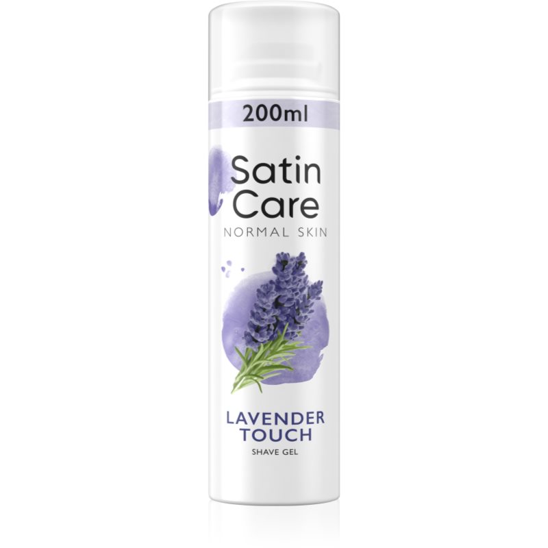 Gillette Satin Care Lavender Touch gel na holení pro ženy 200 ml - parfo.cz