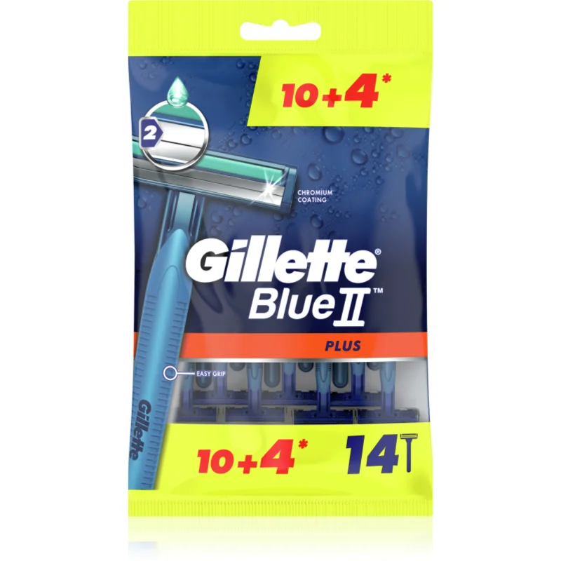 Gillette Blue II Plus jednorázová holítka pro muže 14 ks - parfo.cz