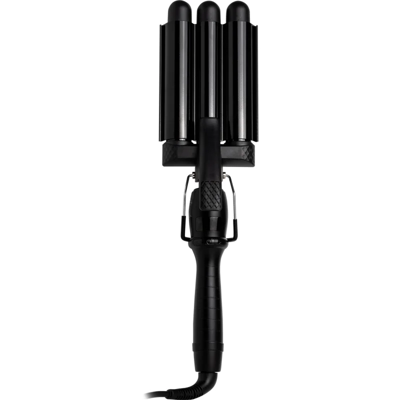 Mermade Pro Waver 32 mm trojkulma na vlasy Black 1 ks - parfo.cz