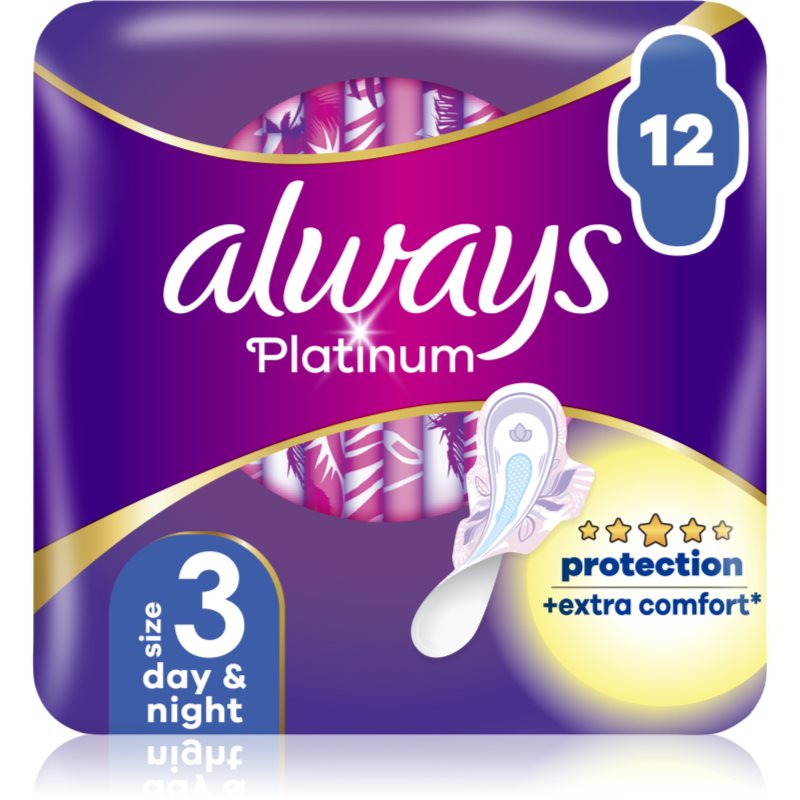 Always Platinum Night Size 3 vložky na noc 12 ks - parfo.cz