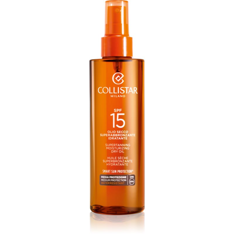 Collistar Special Perfect Tan Supertanning Moisturizing Dry Oil olej na opalování SPF 15 200 ml - parfo.cz