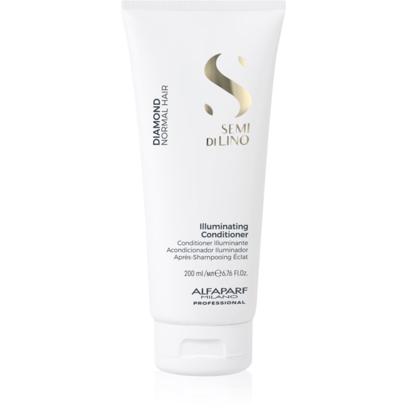 Alfaparf Milano Semi di Lino Diamond Illuminating rozjasňující kondicionér pro lesk a snadné rozčesávání vlasů 200 ml - parfo.cz