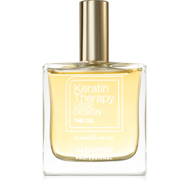 Alfaparf Milano Keratin Therapy Lisse Design vyživující olej pro lesk a hebkost vlasů 50 ml - parfo.cz