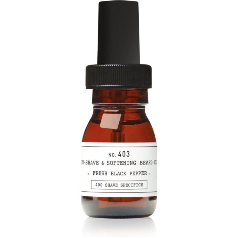 Depot No. 403 Pre-Shave&Softening Beard Oil olej před holením Fresh Black Pepper 30 ml - parfo.cz