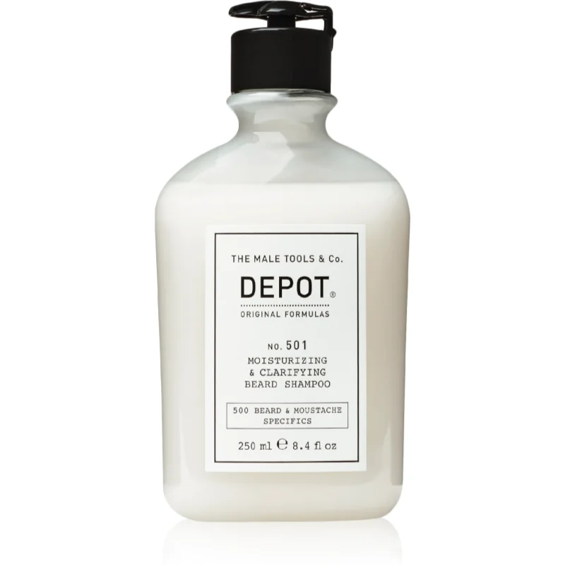 Depot No. 501 Moisturizing & Clarifying Beard Shampoo hydratační šampon na vousy 250 ml - parfo.cz