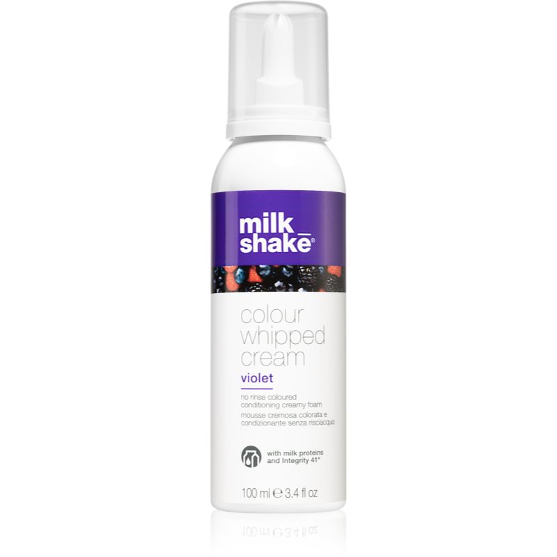 Milk Shake Colour Whipped Cream tónovací pěna pro všechny typy vlasů Violet 100 ml - parfo.cz