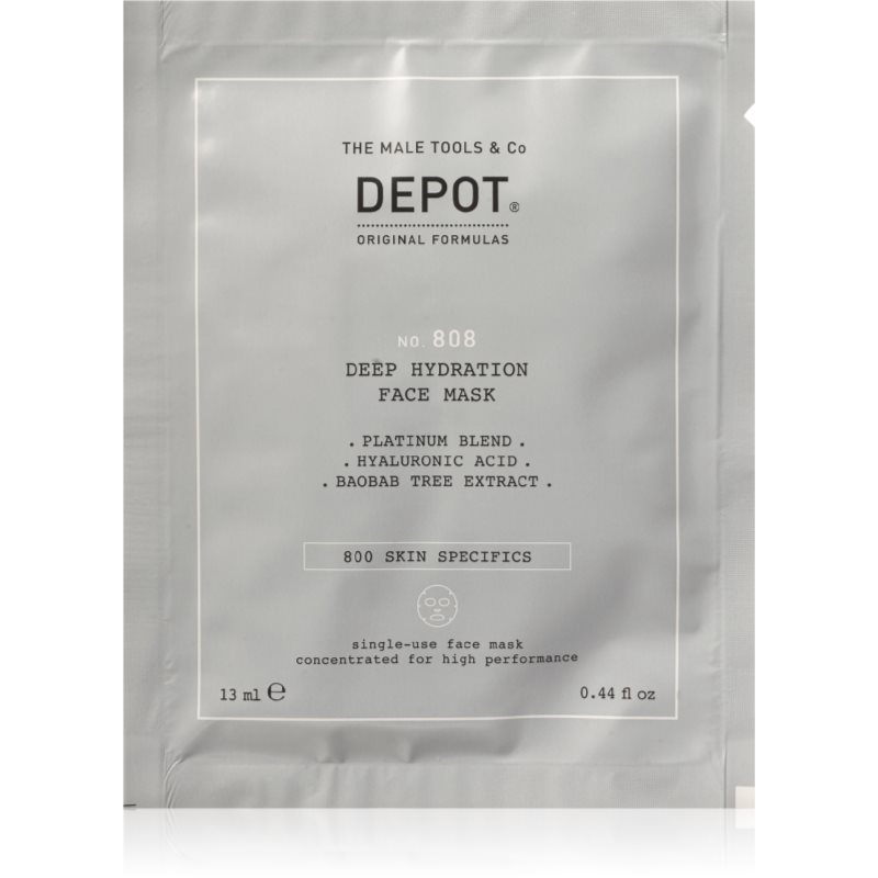Depot No. 808 Deep Hydration Face Mask hloubkově hydratační maska pro muže 12x13 ml - parfo.cz