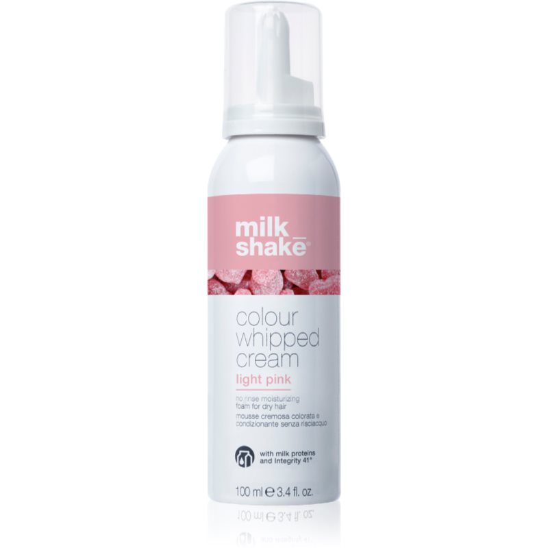 Milk Shake Colour Whipped Cream tónovací pěna pro všechny typy vlasů Light Pink 100 ml - parfo.cz
