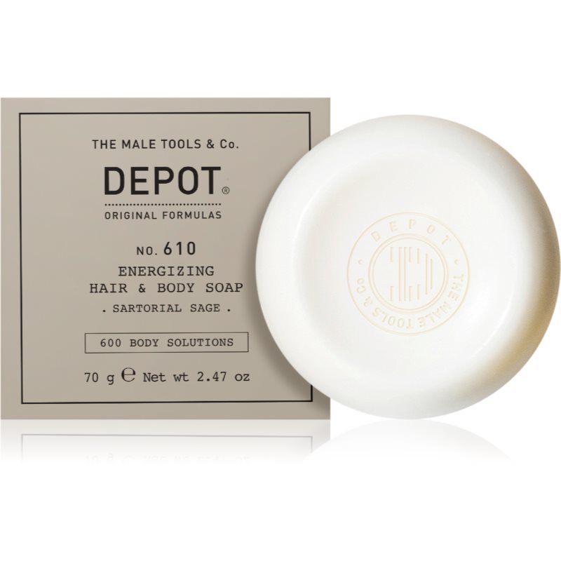 Depot No. 610 Energizing Hair&Body Soap mýdlo na tělo a vlasy 70 g - parfo.cz