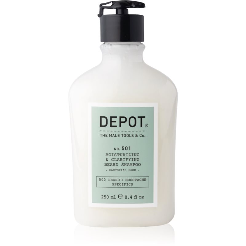 Depot No. 501 Moisturizing & Clarifying Beard Shampoo hydratační šampon na vousy 250 ml - parfo.cz
