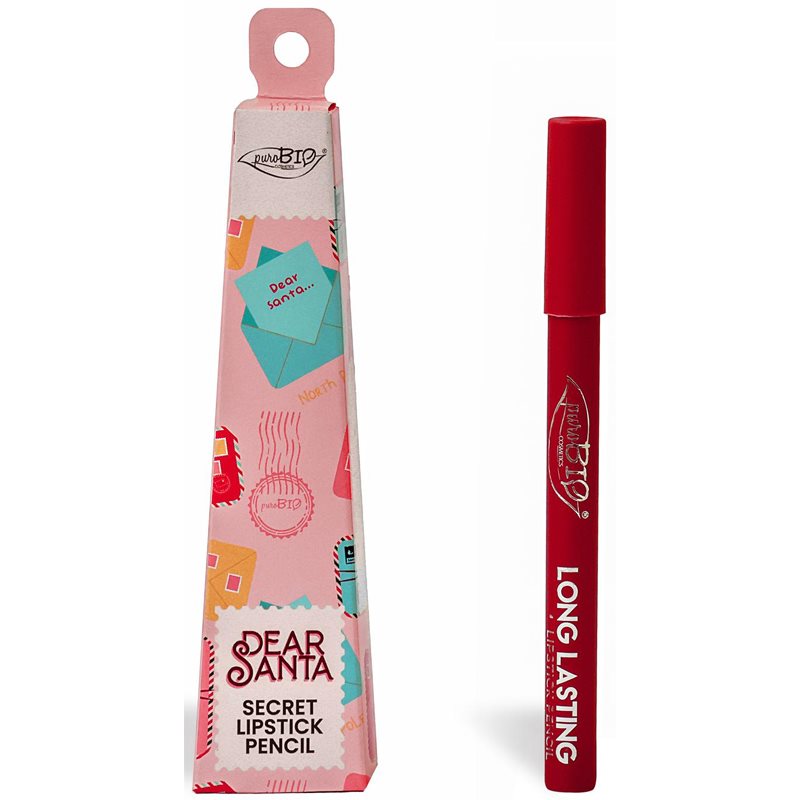 puroBIO Cosmetics Dear Santa SECRET dlouhotrvající tužka na rty v dárkovém balení odstín 013 3 g - parfo.cz