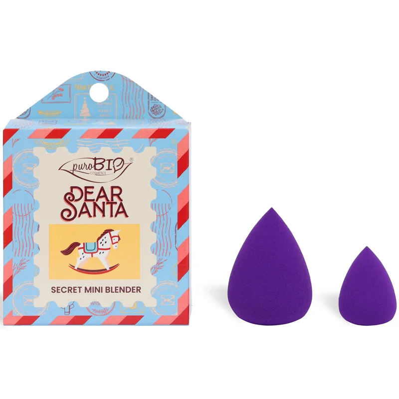 puroBIO Cosmetics Dear Santa SECRET houbička na make-up 2 ks v dárkovém balení 2 ks - parfo.cz