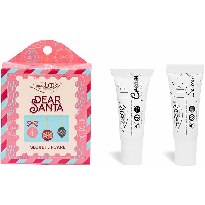puroBIO Cosmetics Dear Santa SECRET dárková sada na rty 2 ks - parfo.cz