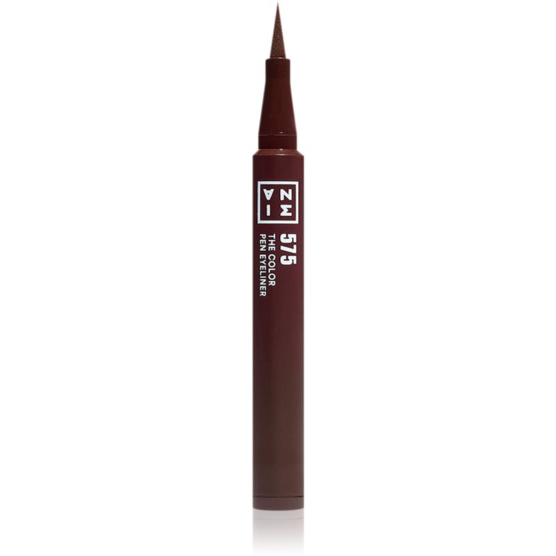 3INA The Color Pen Eyeliner Mini oční linky ve fixu odstín 575 - Brown 0