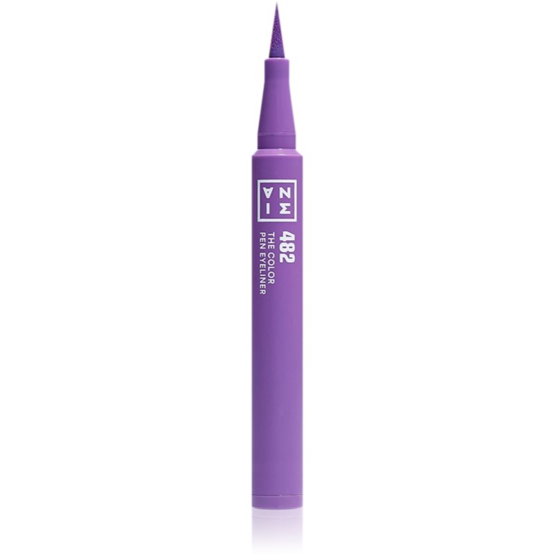 3INA The Color Pen Eyeliner Mini oční linky ve fixu odstín 482 - Purple 0