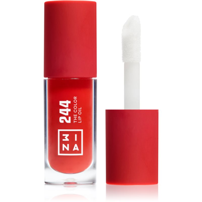 3INA The Color Lip Oil hydratační olej na rty odstín 244 - Classic Rich Red