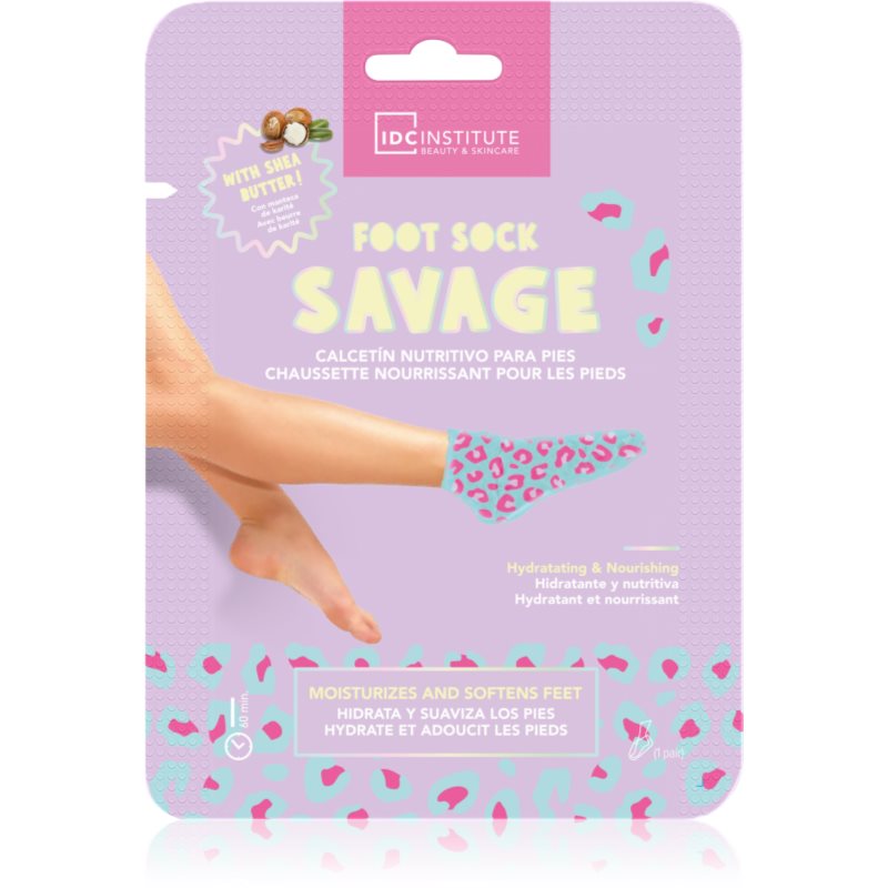 IDC Institute Foot Sock Savage hydratační maska na nohy 1 ks - parfo.cz