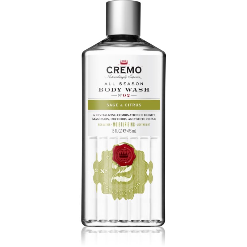 Cremo Sage and Citrus Body Wash čisticí sprchový gel pro muže 475 ml - parfo.cz