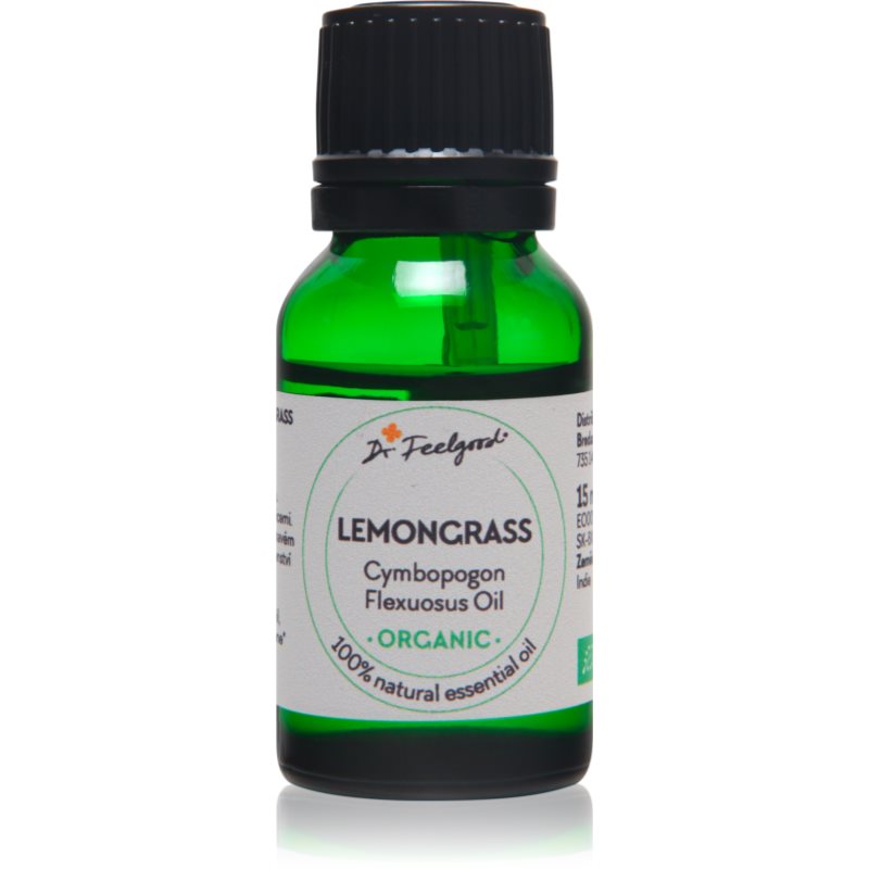 Dr. Feelgood Essential Oil Lemongrass esenciální vonný olej Lemongrass 15 ml - parfo.cz
