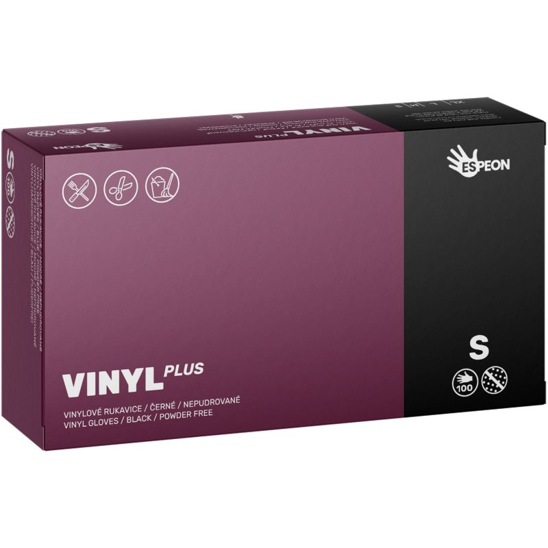 Espeon Vinyl Plus vinylové nepudrované rukavice velikost S 100 ks - parfo.cz