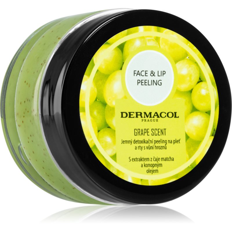 Dermacol Face & Lip Peeling Grape hloubkově čisticí peeling na rty a tváře 50 ml - parfo.cz