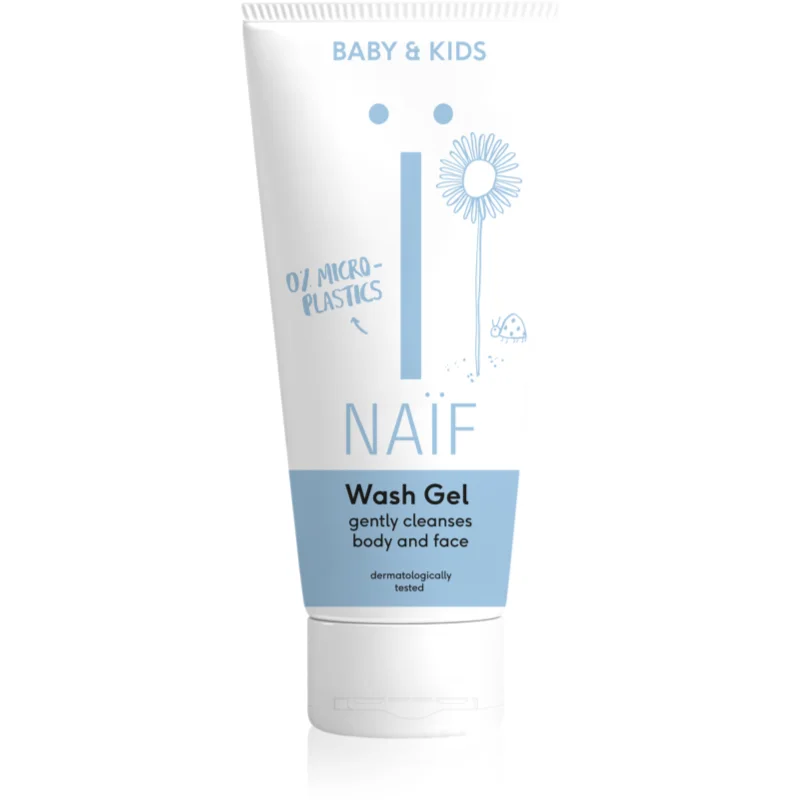 Naif Baby & Kids Wash Gel čisticí a mycí gel pro děti a miminka na tělo a obličej 200 ml - parfo.cz