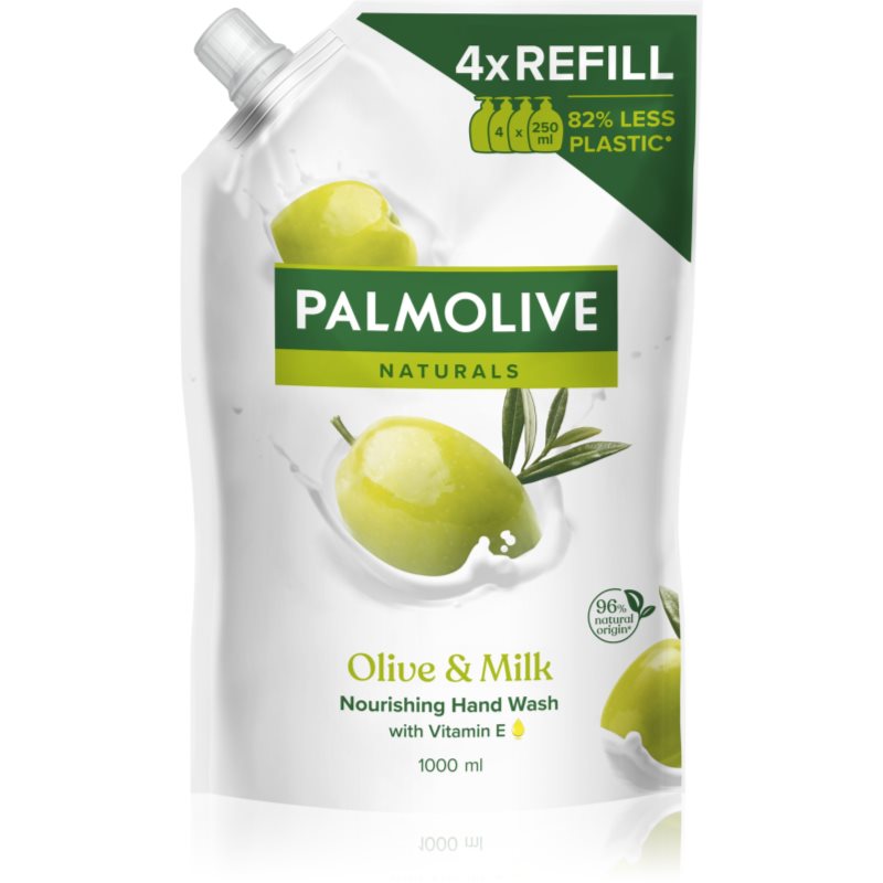 Palmolive Naturals Milk & Olive přírodní tekuté mýdlo na ruce náhradní náplň 1000 ml - parfo.cz