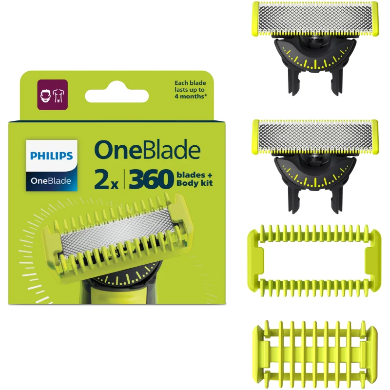 Philips OneBlade 360 QP624/50 náhradní břity for Philips OneBlade 360 2 ks - parfo.cz