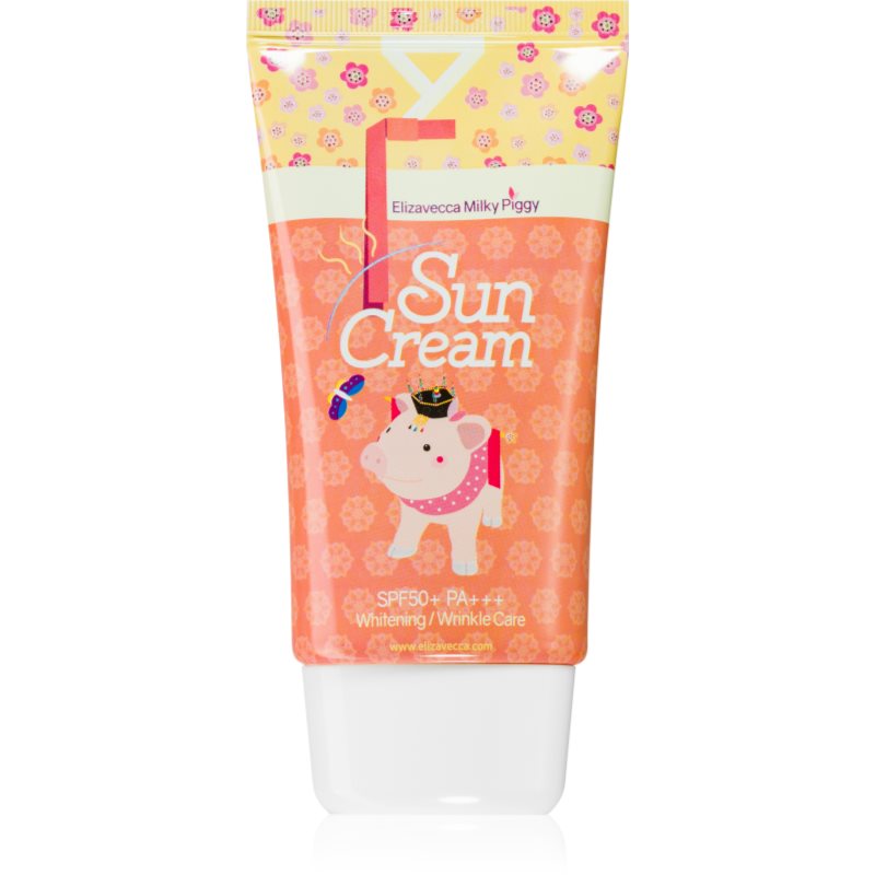 Elizavecca Milky Piggy Sun Cream rozjasňující ochranný krém na opalovaní SPF 50+ 50 ml - parfo.cz