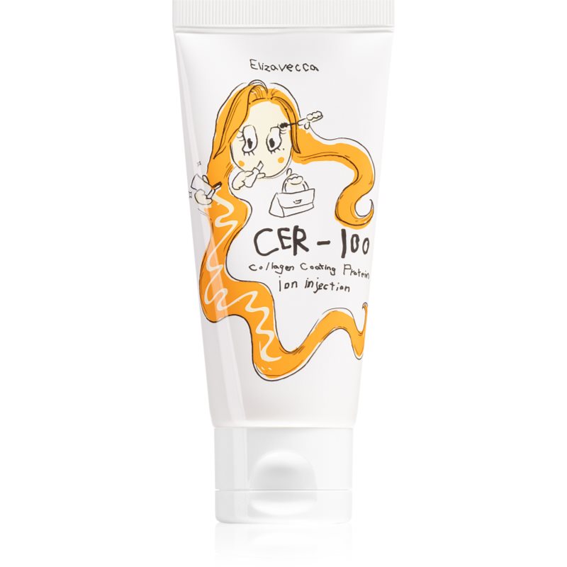 Elizavecca Cer-100 Collagen Coating Protein Ion Injection kolagenový fluid pro lesk a hebkost vlasů 50 ml - parfo.cz