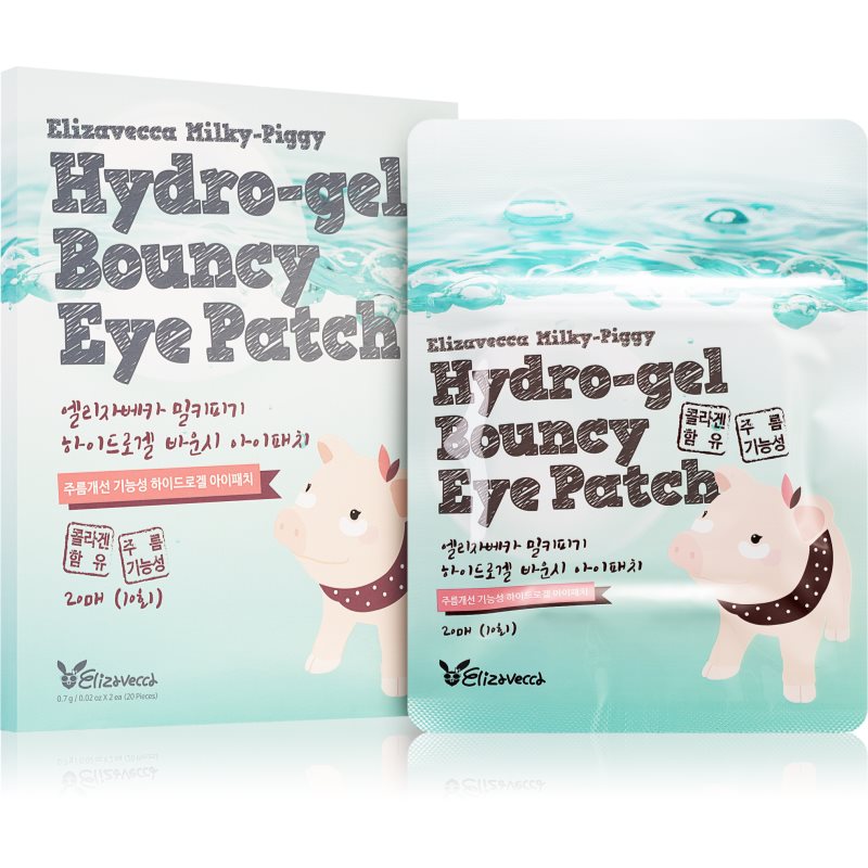 Elizavecca Milky Piggy Hydro-gel Bouncy Eye Patch regenerační a hydratační maska na oční okolí 20 ks - parfo.cz
