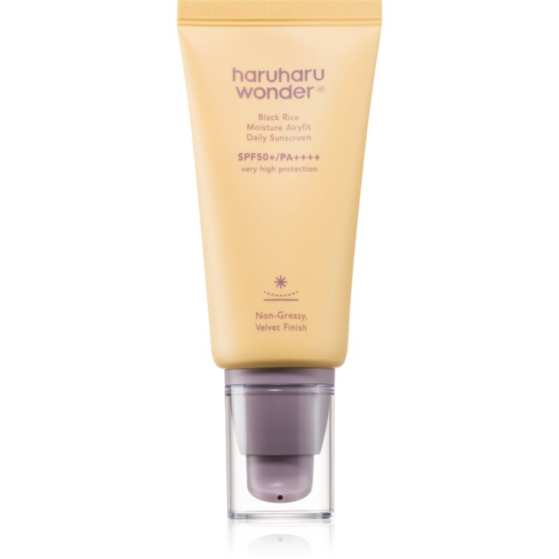 Haruharu Wonder Black Rice Moisture lehký ochranný fluid SPF 50+ bez parfemace 50 ml - parfo.cz