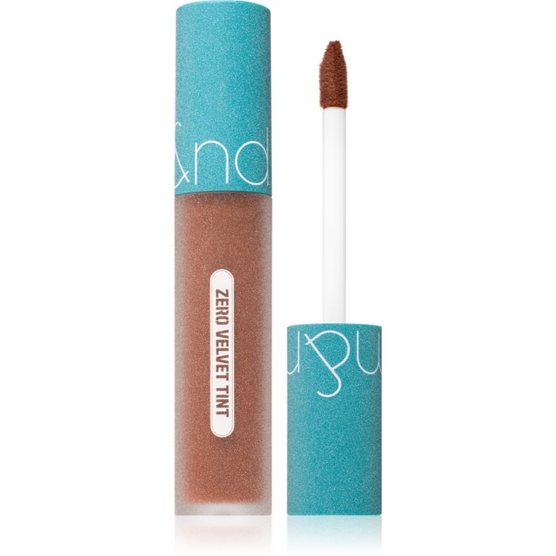 rom&nd Zero Velvet Tint krémová rtěnka s matným efektem odstín #22 Grain Nude 5