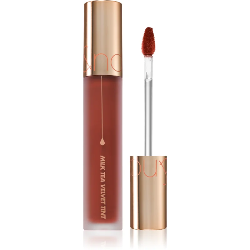 rom&nd Milk Tea Velvet Tint matná barva na rty odstín #08 Earl Grey Tea 4
