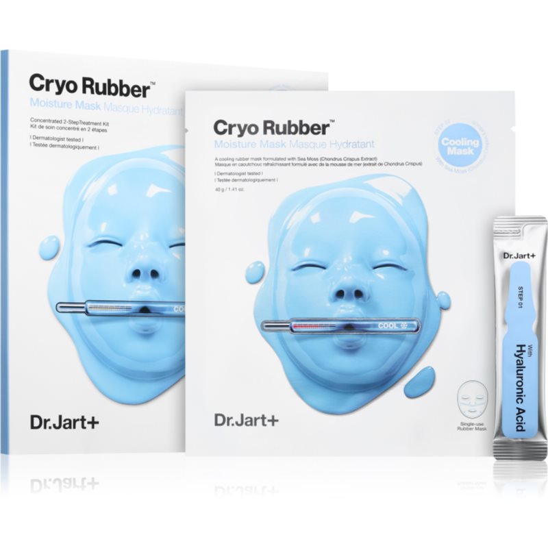 Dr. Jart+ Cryo Rubber™ with Moisturizing Hyaluronic Acid platýnková hydratačnní maska s kyselinou hyaluronovou 1 ks - parfo.cz