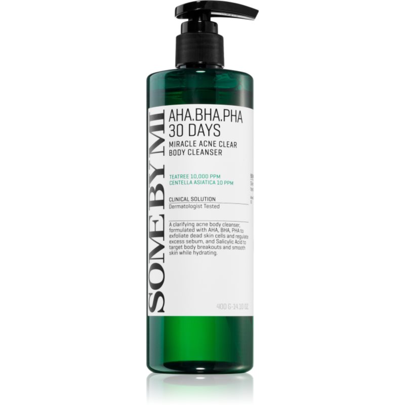 Some By Mi AHA∙BHA∙PHA 30 Days Miracle pěnivý čisticí gel pro problematickou a mastnou pokožku 400 g - parfo.cz
