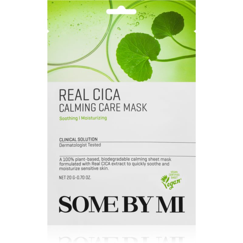Some By Mi Clinical Solution Cica Calming Care Mask zklidňující plátýnková maska pro citlivou pleť 20 g - parfo.cz