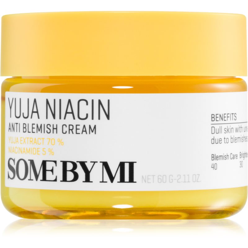 Some By Mi Yuja Niacin Anti Blemish hydratační a rozjasňující pleťový krém pro pleť s hyperpigmentací 60 g - parfo.cz