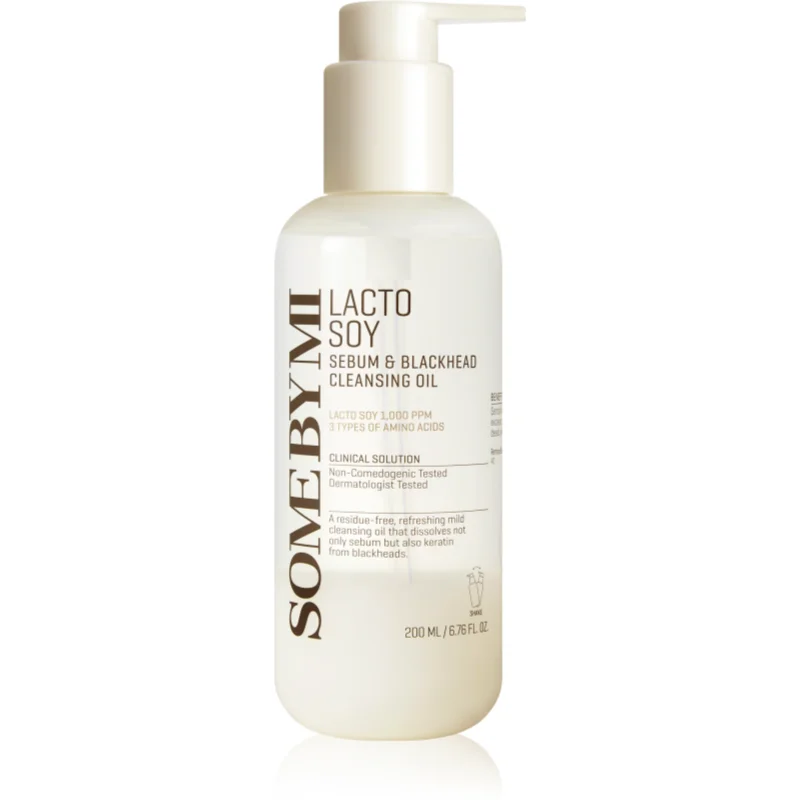 Some By Mi Lacto Soy Sebum & Blackhead Cleansing Oil jemný čisticí olej pro citlivou pleť 200 ml - parfo.cz