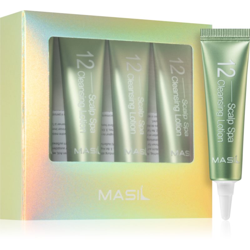MASIL 12 Scalp Spa čisticí balzám pro zdravou pokožku hlavy 4x15 ml - parfo.cz