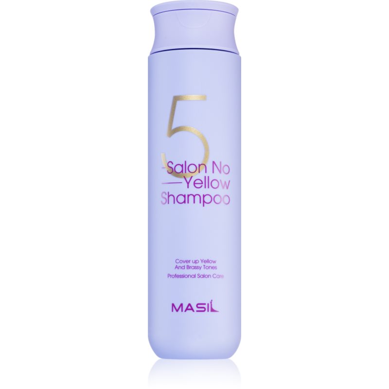 MASIL 5 Salon No Yellow fialový šampon neutralizující žluté tóny 300 ml - parfo.cz