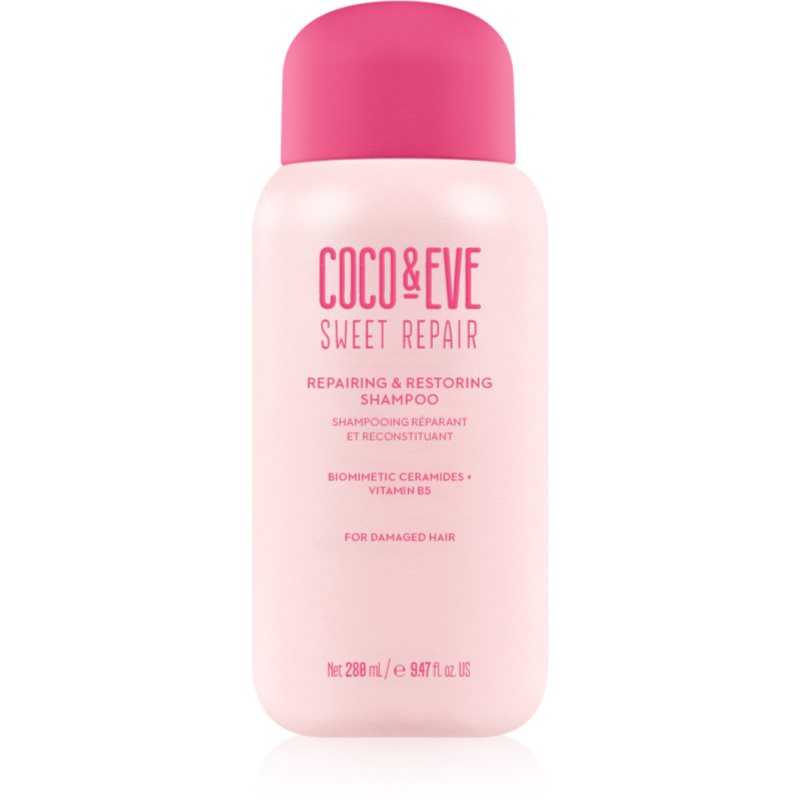 Coco & Eve Sweet Repair Repairing & Restoring Shampoo intenzivně regenerační šampon pro poškozené a barvené vlasy 280 ml - parfo.cz