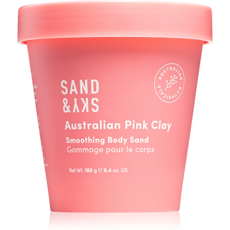 Sand & Sky Australian Pink Clay Smoothing Body Sand rozjasňující tělový peeling 180 g - parfo.cz
