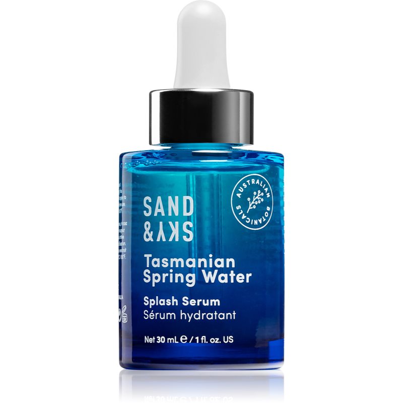 Sand & Sky Tasmanian Spring Water Splash Serum intenzivně hydratační sérum na obličej 30 ml - parfo.cz