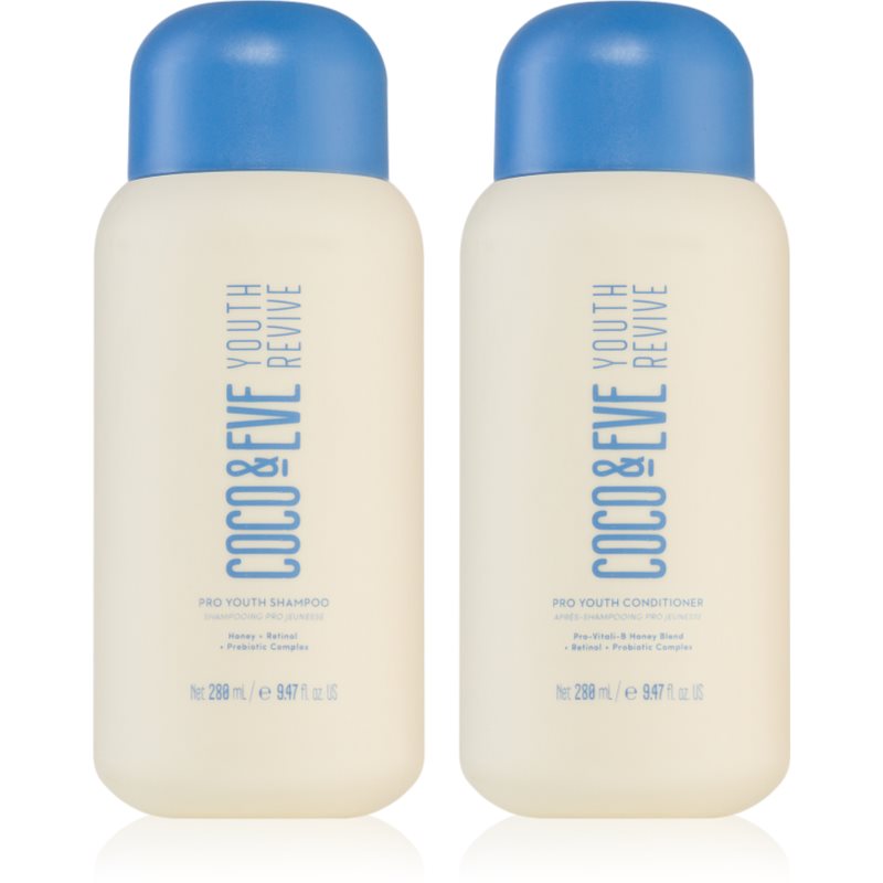 Coco & Eve Youth Revive Pro Youth Hair Duo Kit sada pro lesk a hebkost vlasů - parfo.cz