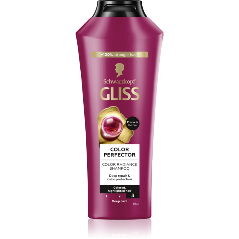 Schwarzkopf Gliss Color Perfector ochranný šampon pro barvené vlasy 400 ml - parfo.cz