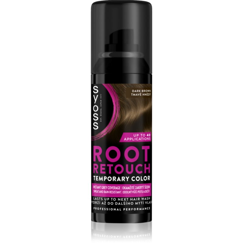 Syoss Root Retoucher tónovací barva na odrosty ve spreji odstín Dark Brown 120 ml - parfo.cz