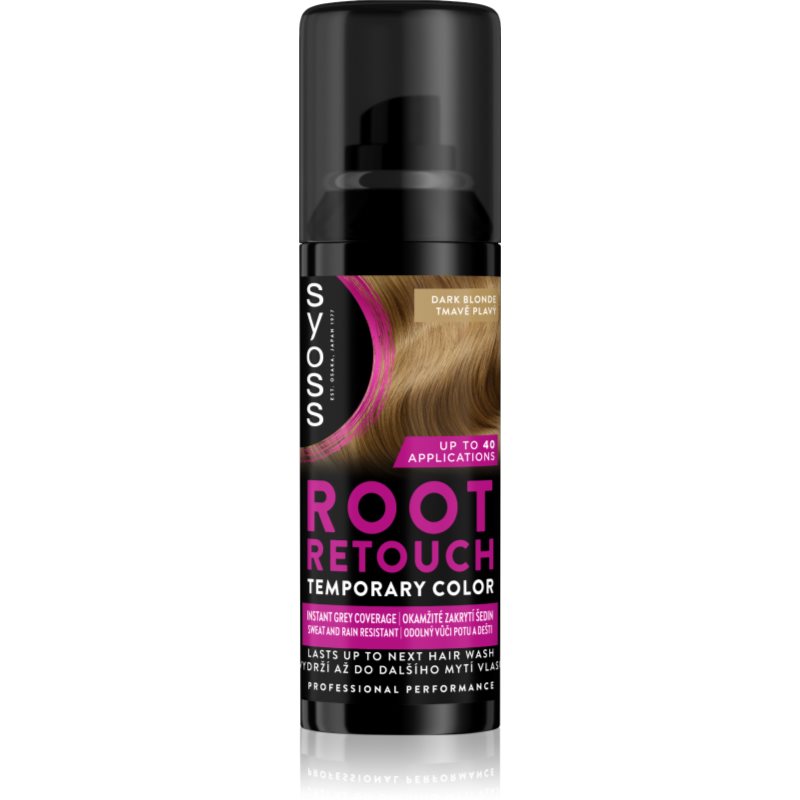 Syoss Root Retoucher tónovací barva na odrosty ve spreji odstín Dark Blonde 120 ml - parfo.cz