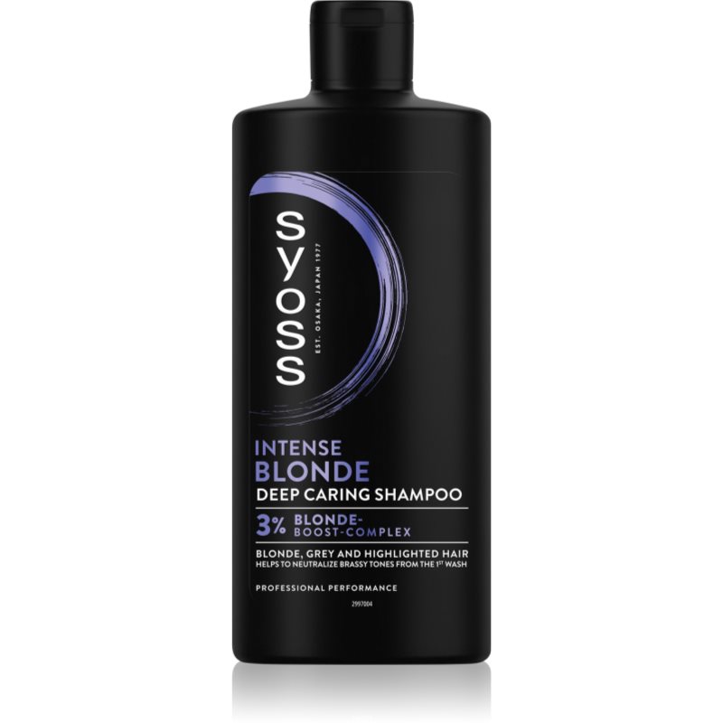 Syoss Blonde & Silver fialový šampon pro blond a šedivé vlasy 440 ml - parfo.cz