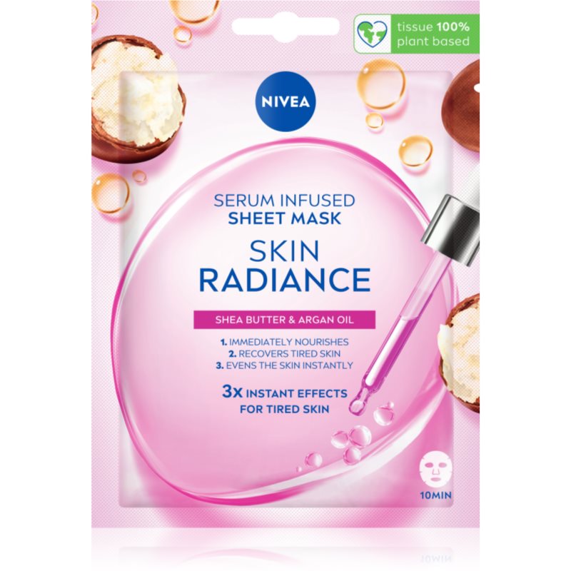 NIVEA Skin Radiance rozjasňující plátýnková maska 1 ks - parfo.cz